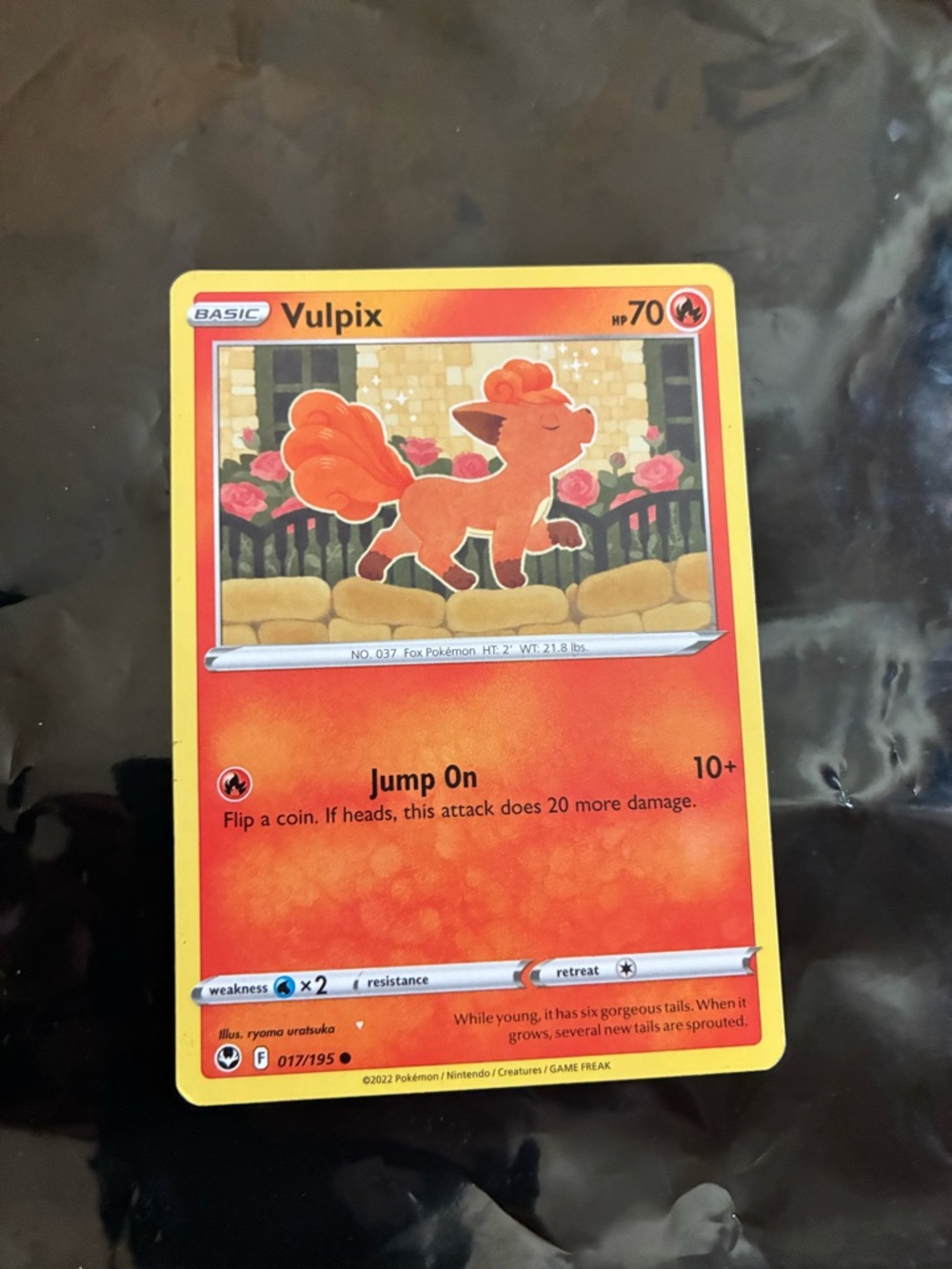 Vulpix Pokémon Card - Basic 70 HP